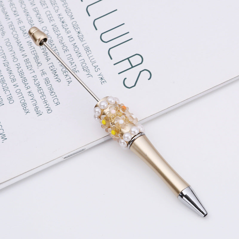 Wholesale Beadable Pens DIY Patch Pearl Flower Beadable Pen